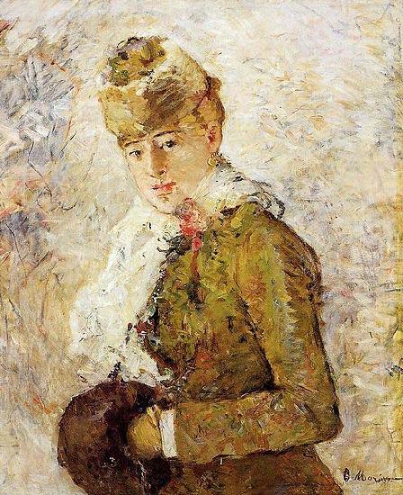 Berthe Morisot Winter aka Woman with a Muff, oil painting image